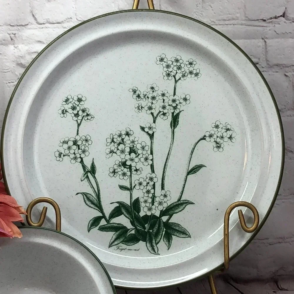 vintage Mountain Flowers Green by NORITAKE bundle choice of bowl or plate